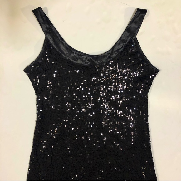 Libian Black Sequin Party Dress 1XL - Picture 6 of 11